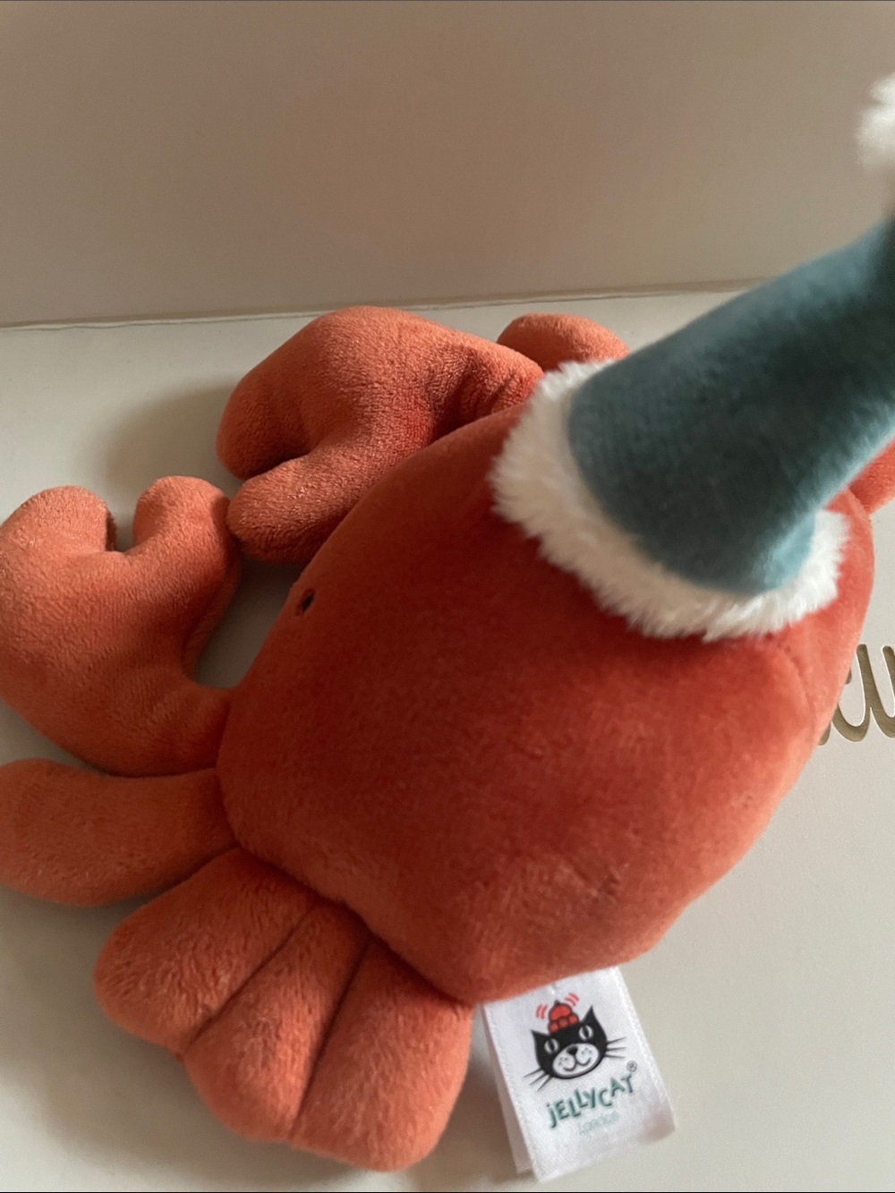 Crustacean celebration Jellycat Jelly cat London Crab Toy Party Hat Rare Sea - Picture 3 of 4